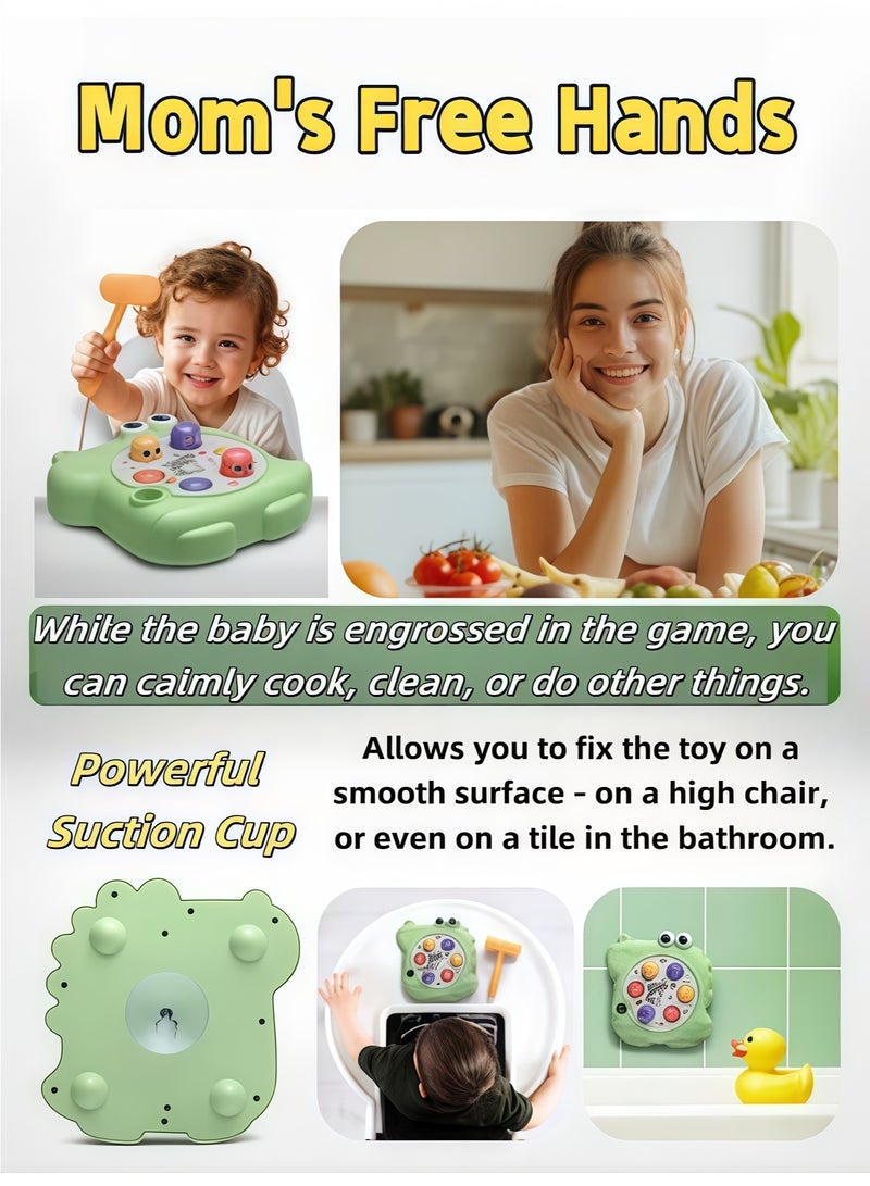 aiyingle Whack A Mole Toy,Pounding Toy for Kid,Baby Interactive Toy,Cute Animal Hand Percussion with Soft Hammer,Early Education Toys,Portable Game Toy,Parent-child Interactive Toy,Hand-eye Coordination Cultivation Concentration,Early Education Toy，Interactive Educational Toys,for Boy and Girl Toddler Toys Gift - Image 5